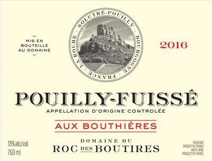 Domaine du Roc des Boutires Pouilly-Fuisse 1er Cru Aux Bouthieres