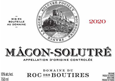 Domaine du Roc des Boutires Macon-Solutre