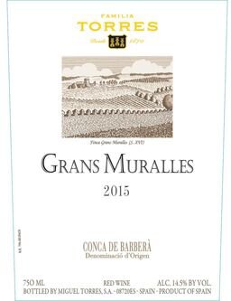 Familia Torres Grans Muralles DO Conca de Barbera