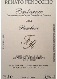 Renato Fenocchio Barbaresco Rombone
