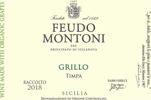 Feudo Montoni Sicilia Grillo Timpa