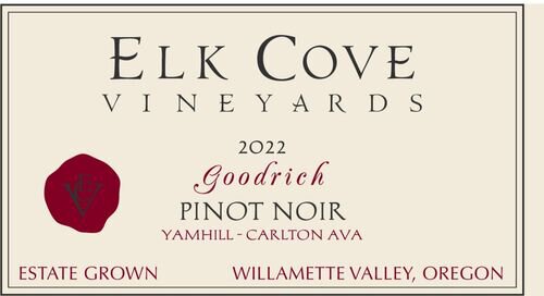 Elk Cove Vineyards Pinot Noir Estate Grown Goodrich Yamhill-Carlton District