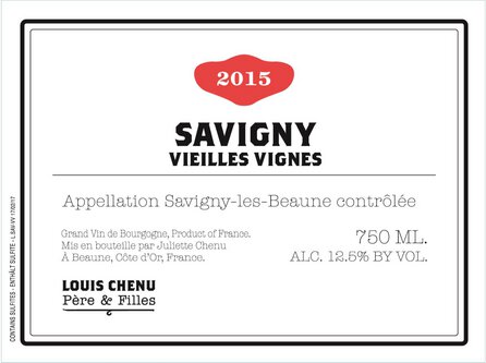 Louis Chenu Pere & Filles Savigny-les-Beaune Vieilles Vignes