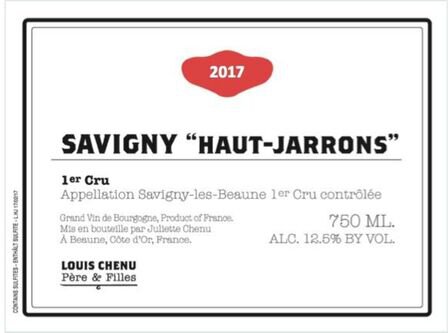 Louis Chenu Pere & Filles Savigny-les-Beaune 1er Cru Haut-Jarrons