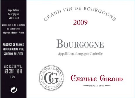 Camille Giroud Bourgogne Rouge