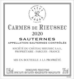 Chateau Rieussec Les Carmes de Rieussec