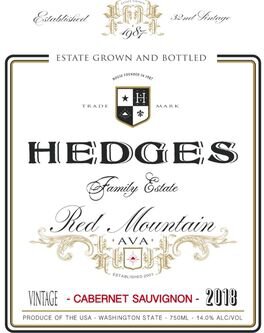Hedges Cabernet Sauvignon Red Mountain