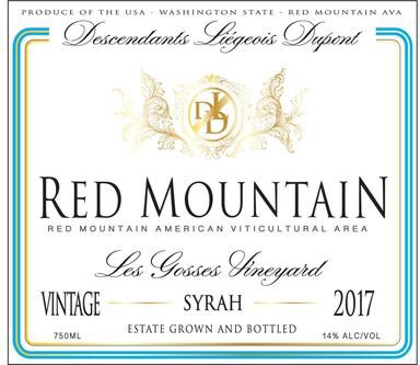 Hedges Descendants Liegeois Dupont Les Gosses Vineyard Syrah