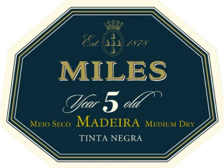 Miles 5 Year Old Medium Dry Madeira