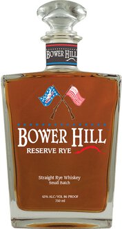 Bower Hill Reserve Rye Small Batch Straight Rye Whiskey 86 Proof