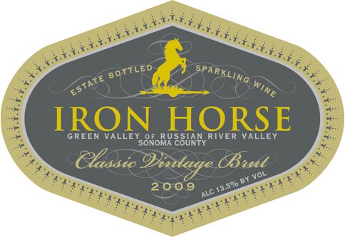 Iron Horse Vineyards Classic Vintage Brut Estate Bottled Green Valley of Russian River Valley