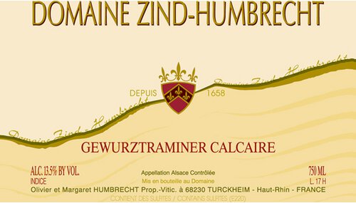 Domaine Zind-Humbrecht Alsace Gewurztraminer Roche Calcaire
