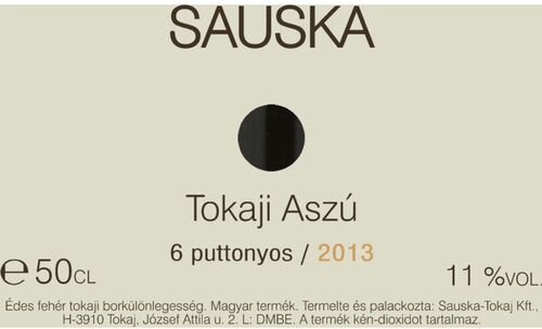 Sauska Tokaji Aszu 6 Puttonyos