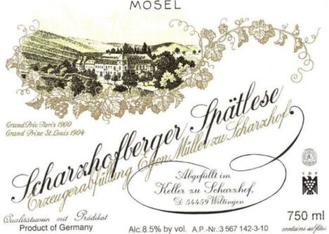 Egon Muller Scharzhofberger Riesling Spatlese