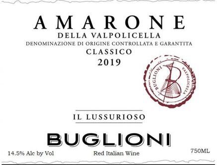 Buglioni Amarone della Valpolicella Classico Il Lussurioso