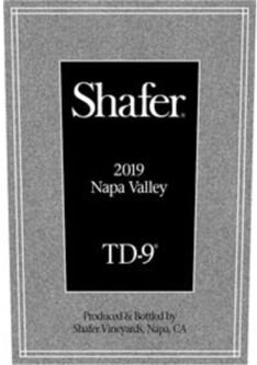 Shafer Vineyards TD-9 Red Blend Napa Valley