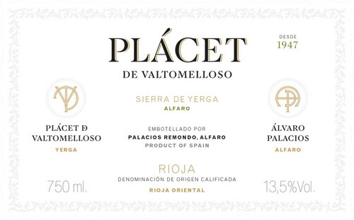 Palacios Remondo Placet Valtomelloso