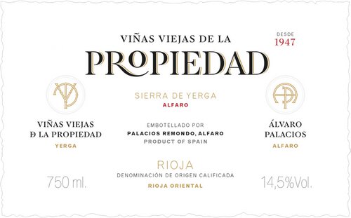 Palacios Remondo Vinas Viejas de la Propiedad