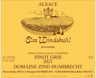 Domaine Zind-Humbrecht Pinot Gris Clos Windsbuhl
