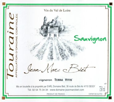 Jean-Marc Biet Touraine Sauvignon