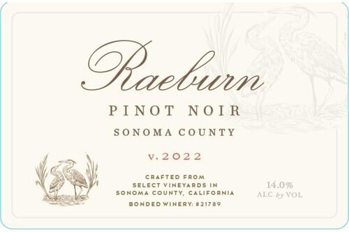 Raeburn Pinot Noir SONOMA COUNTY
