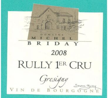 Michel Briday Rully Premier Cru Gresigny Blanc