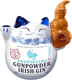 Drumshanbo Gunpowder Irish Gin (Ceramic Cat)