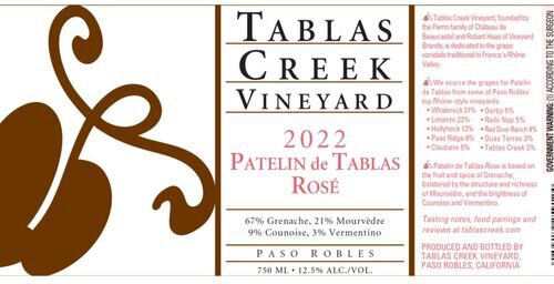 Tablas Creek Patelin de Tablas Rose