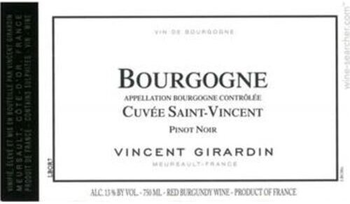 Maison Vincent Girardin Bourgogne Cuvee Saint-Vincent Rouge