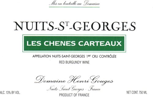 Domaine Henri Gouges Nuits-Saint-Georges 1er Cru Les Chenes Carteaux