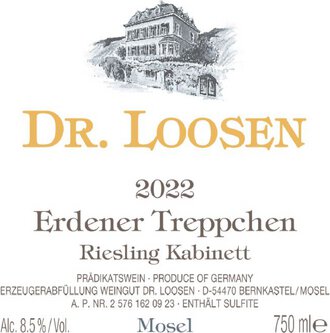 Dr. Loosen Mosel Riesling Erdener Treppchen Kabinett