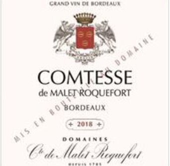 Domaines Comte de Malet Roquefort Bordeaux Rouge