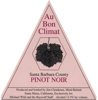 Au Bon Climat Pinot Noir Santa Barbara County