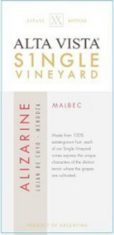 Alta Vista Malbec Single Vineyard Alizarine Lujan de Cuyo