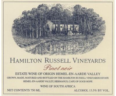 Hamilton Russell Vineyards Pinot Noir Hemel-en-Aarde Valley