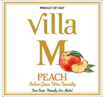 Villa M Peach Semi Sweet Wine