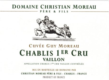 Christian Moreau Chablis Premier Cru Vaillons Cuvee Guy Moreau