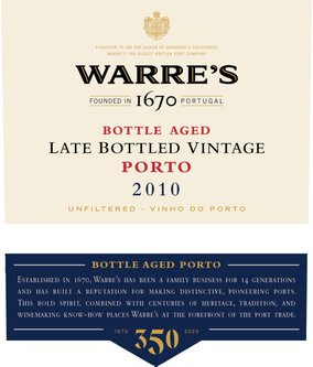 Warre's 2010 Barrel Aged Late Bottled Vintage Porto