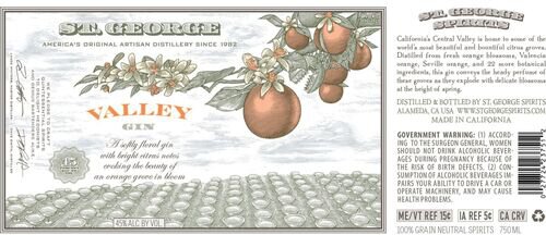 St. George Spirits Valley Gin