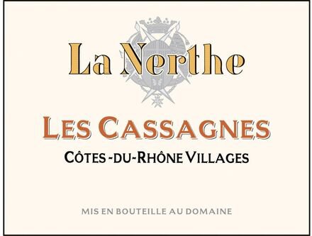 Chateau La Nerthe Cotes du Rhone Villages Les Cassagnes de La Nerthe Rouge