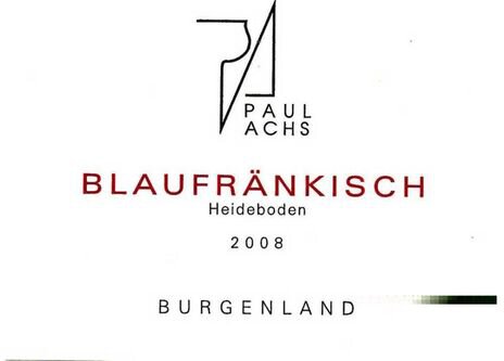 Paul Achs Burgenland Blaufrankisch Heideboden
