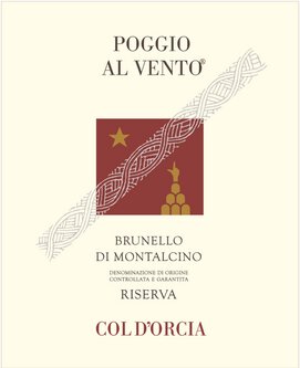 Tenuta Col d'Orcia Brunello Di Montalcino Poggio Al Vento Riserva