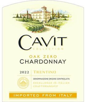 Cavit Oak Zero Chardonnay Trevenezie