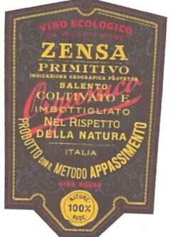Zensa Salento Primitivo Vecchie Vigne