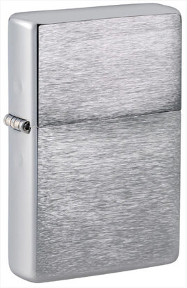 Brushed Chrome Vintage Zippo Lighter