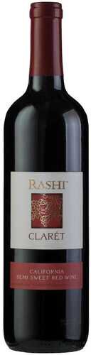 Rashi Winery Claret Semi Sweet Red Wine California Mev