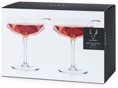 CRYSTAL COUPES FACETED BY VISKI
