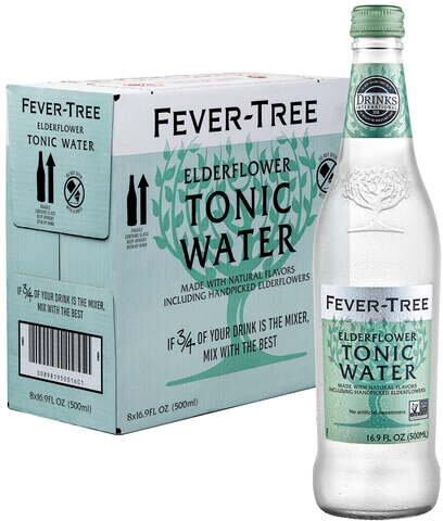 Fever Tree Elderflower Tonic 500ml btl 8-Pack