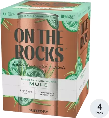 On The Rocks Cucumber & Lemongrass Mule 4 Pack