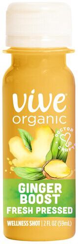 Vive Organic Pure Boost Shott Ginger - 2 OZ